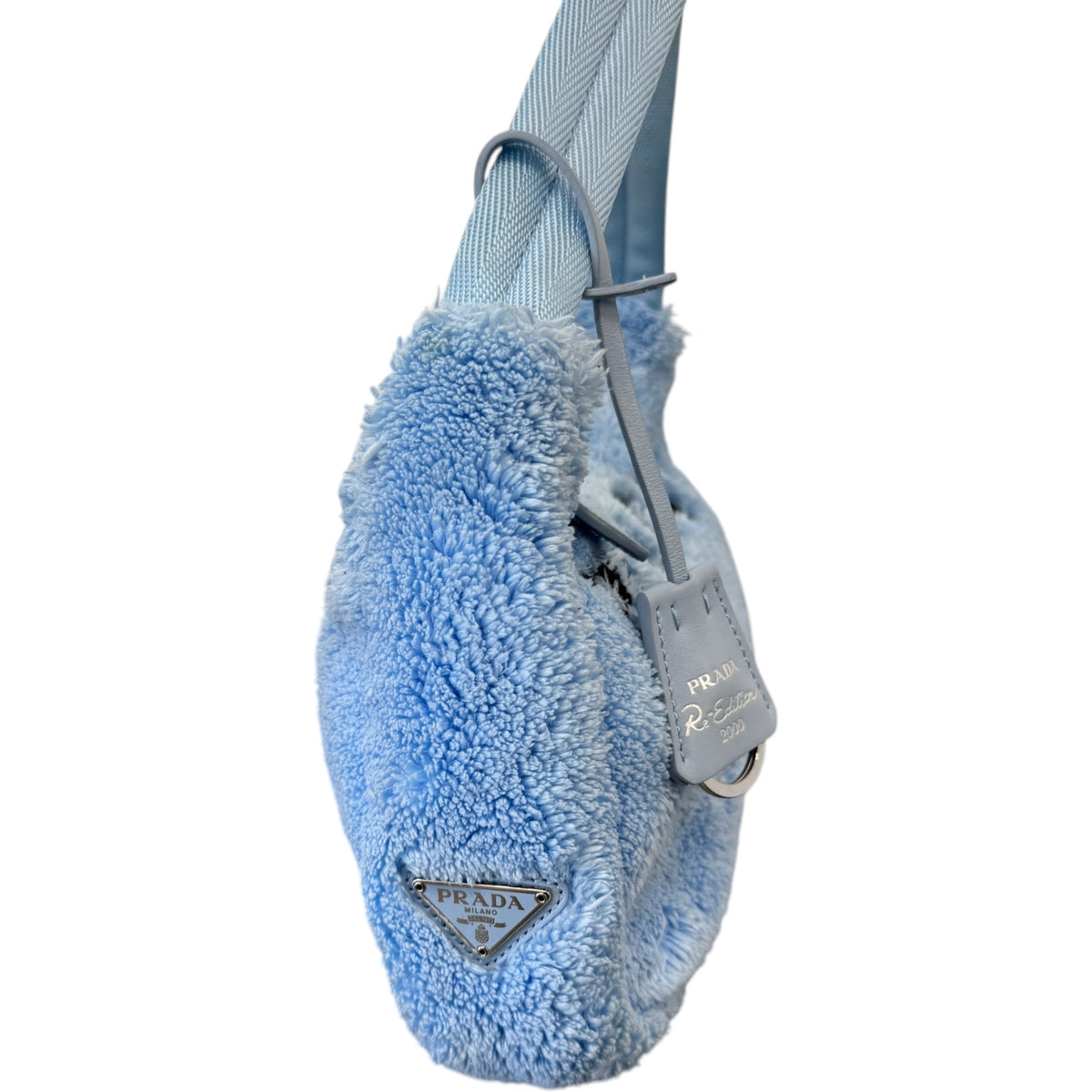 Women's Mini Re-Edition 2000 Terry Handbag Blue - Photo 6
