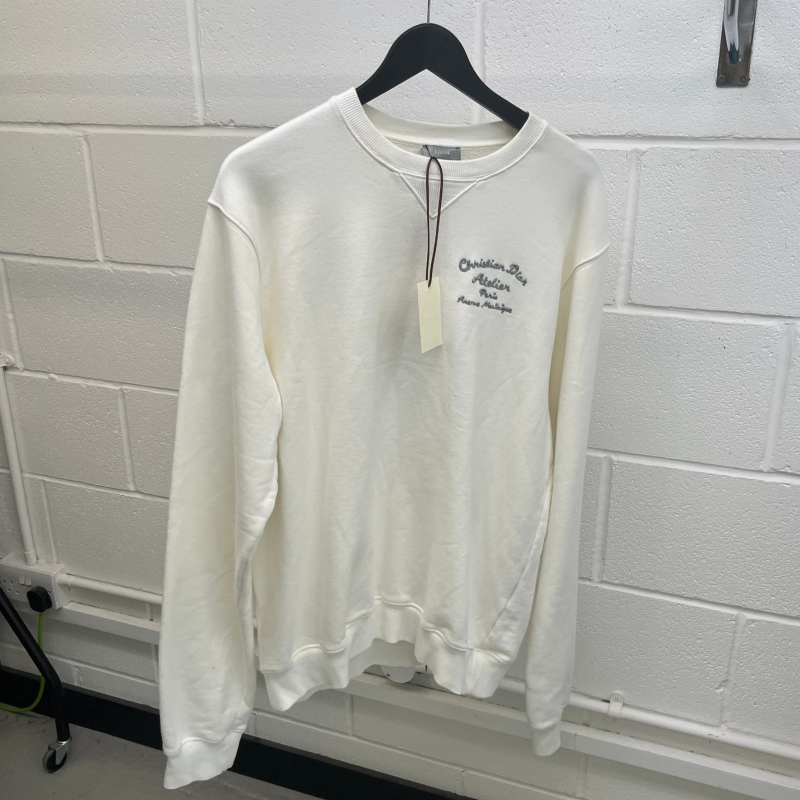 Men's Atelier Sweatshirt White Size XL - Photo 12