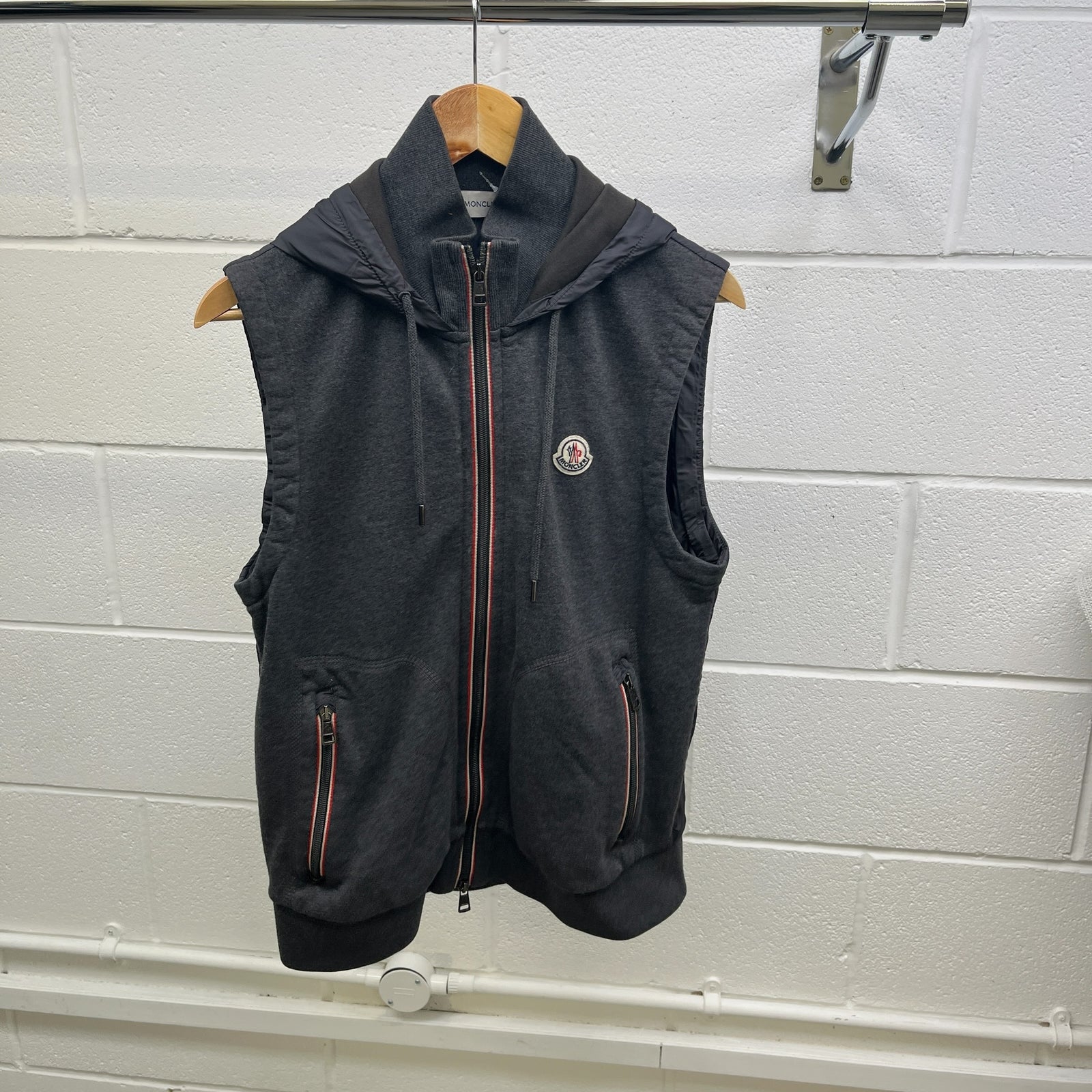 Men's Maglia Gilet Grey Size L - Photo 8