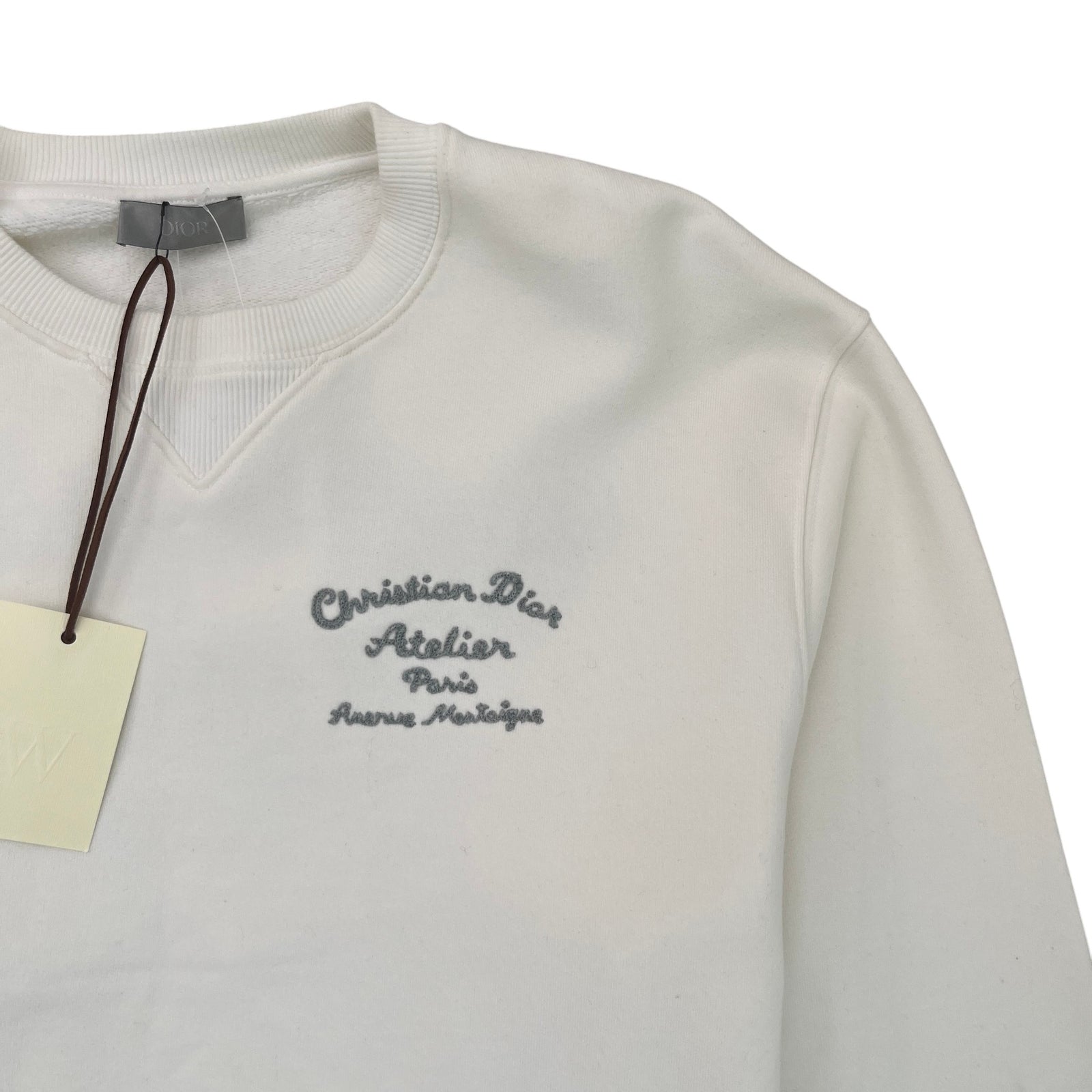 Men's Atelier Sweatshirt White Size XL - Photo 5