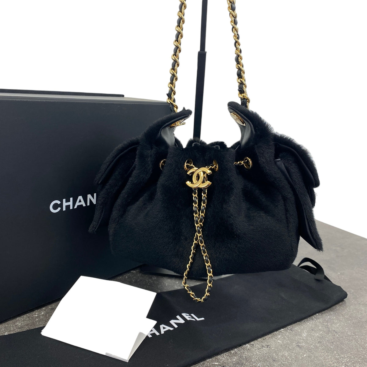 Women's 25 Mini Hobo Pony Hair Handbag Black - Photo 14