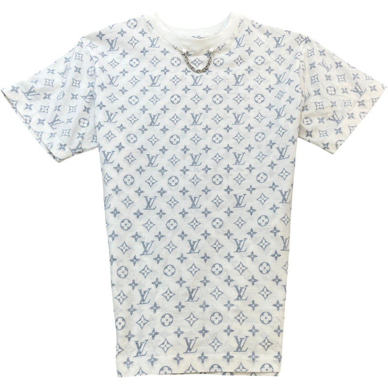 Women's Faded Monogram T-Shirt White Size M