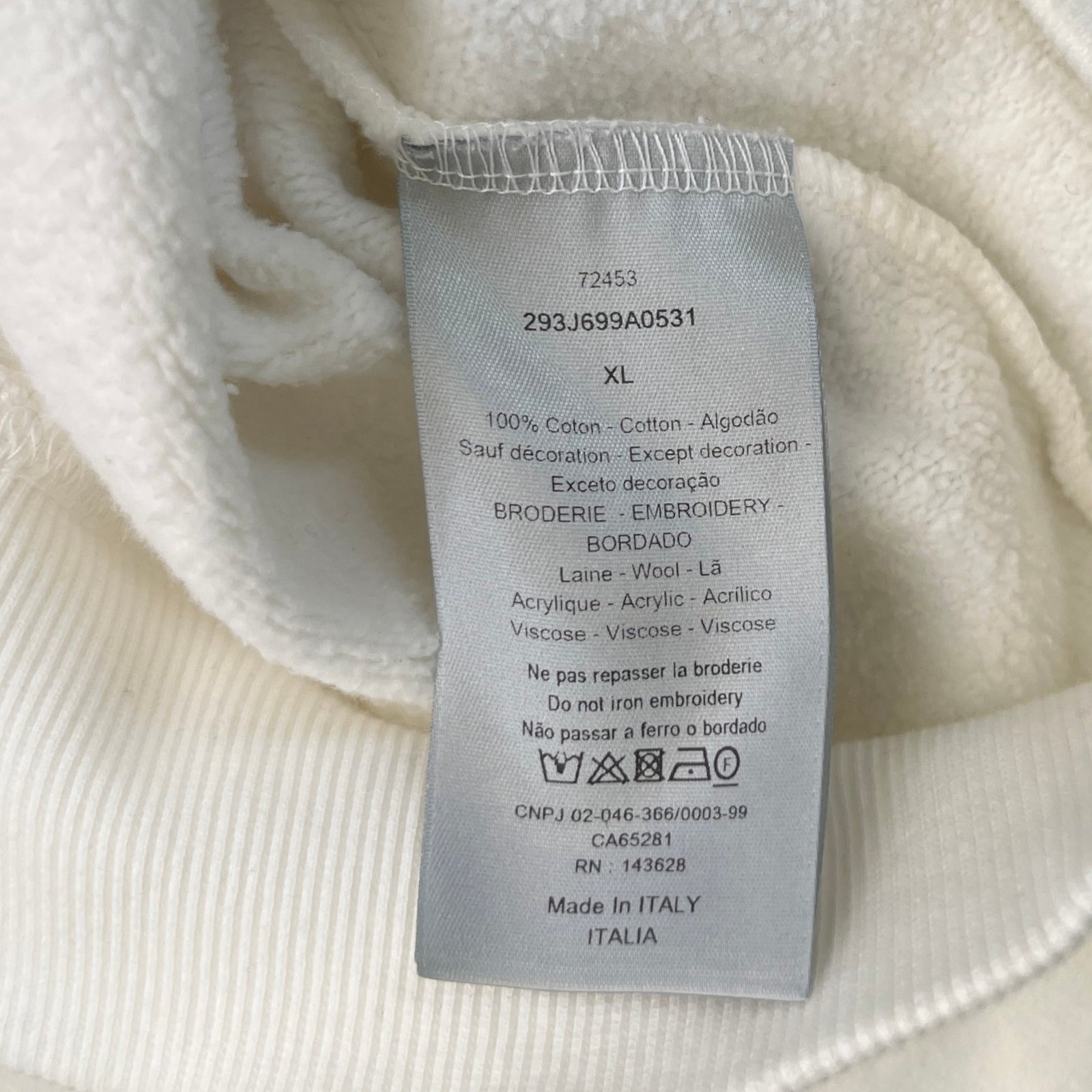 Men's Atelier Sweatshirt White Size XL - Photo 11