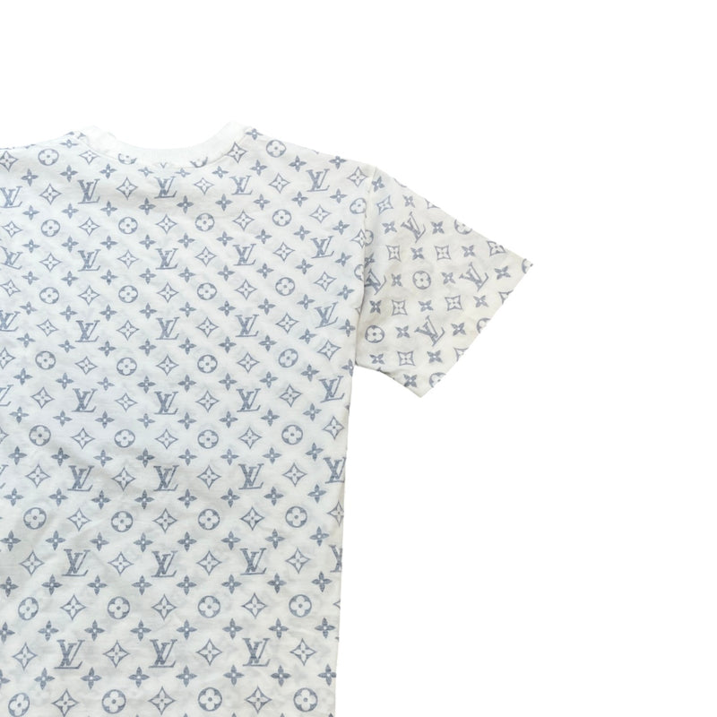 Women's Faded Monogram T-Shirt White Size M