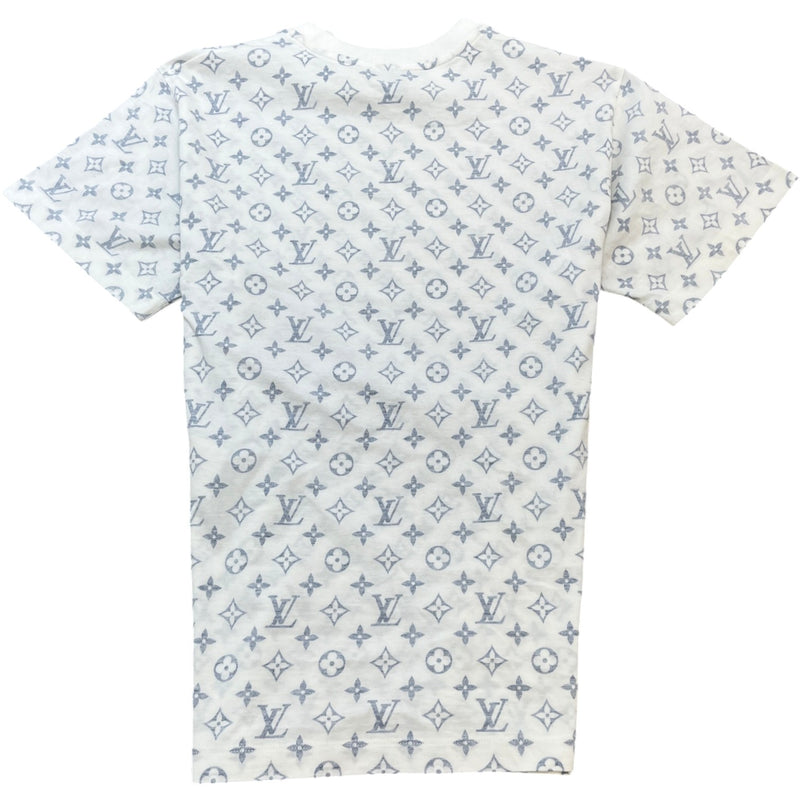 Women's Faded Monogram T-Shirt White Size M