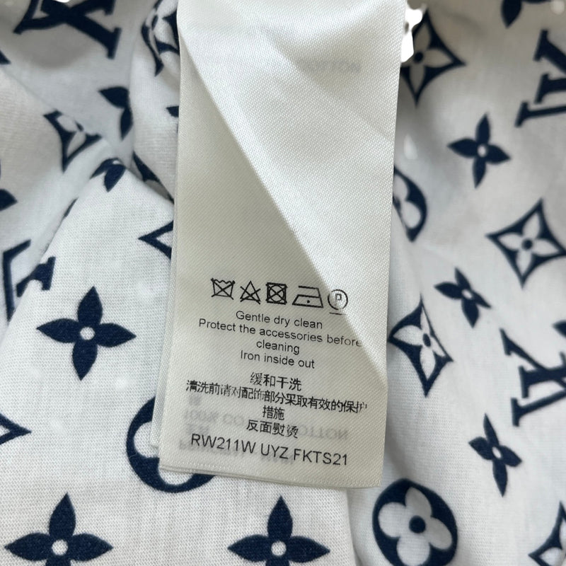 Women's Faded Monogram T-Shirt White Size M