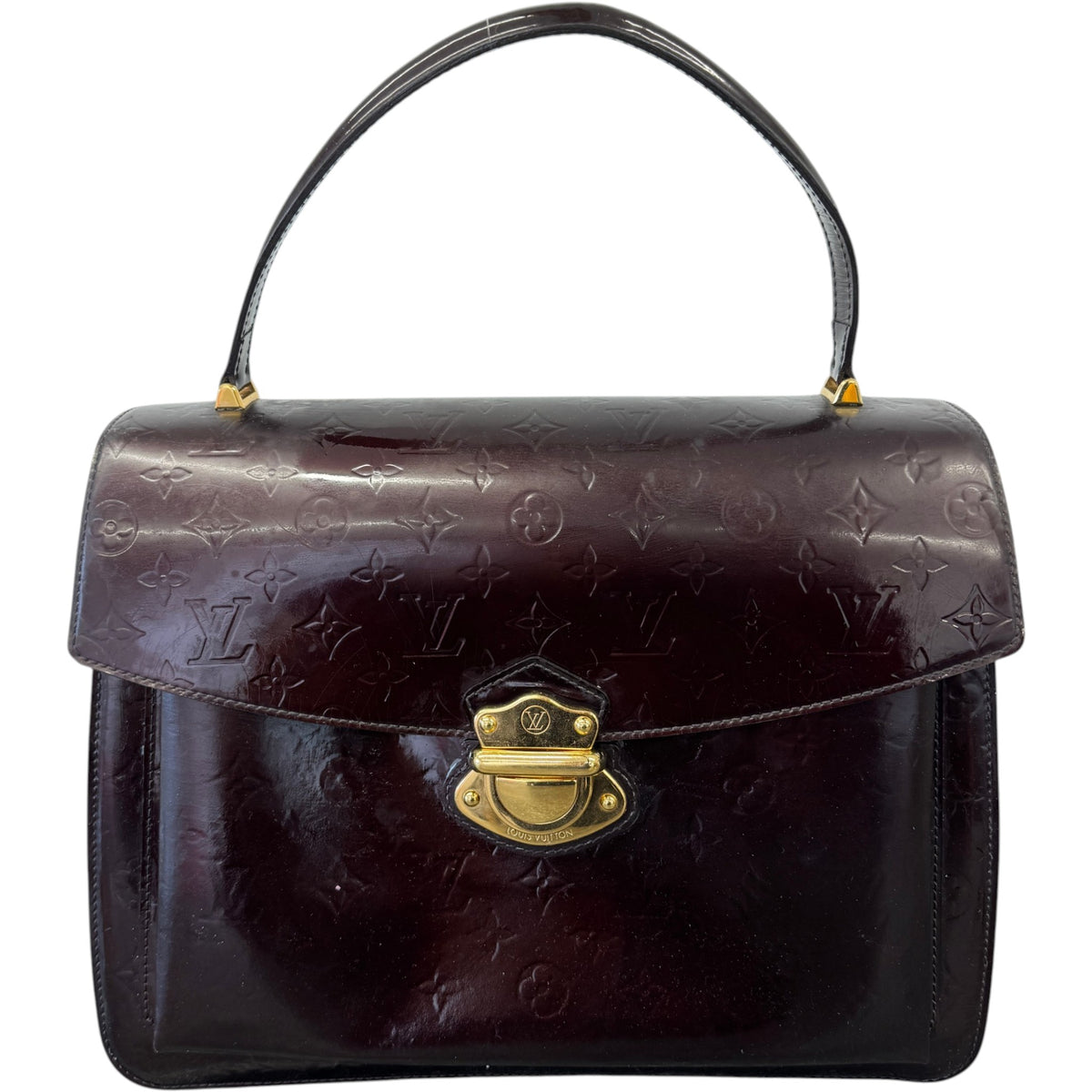 Women's Amarante Monogram Vernis Handbag Purple - Photo 1