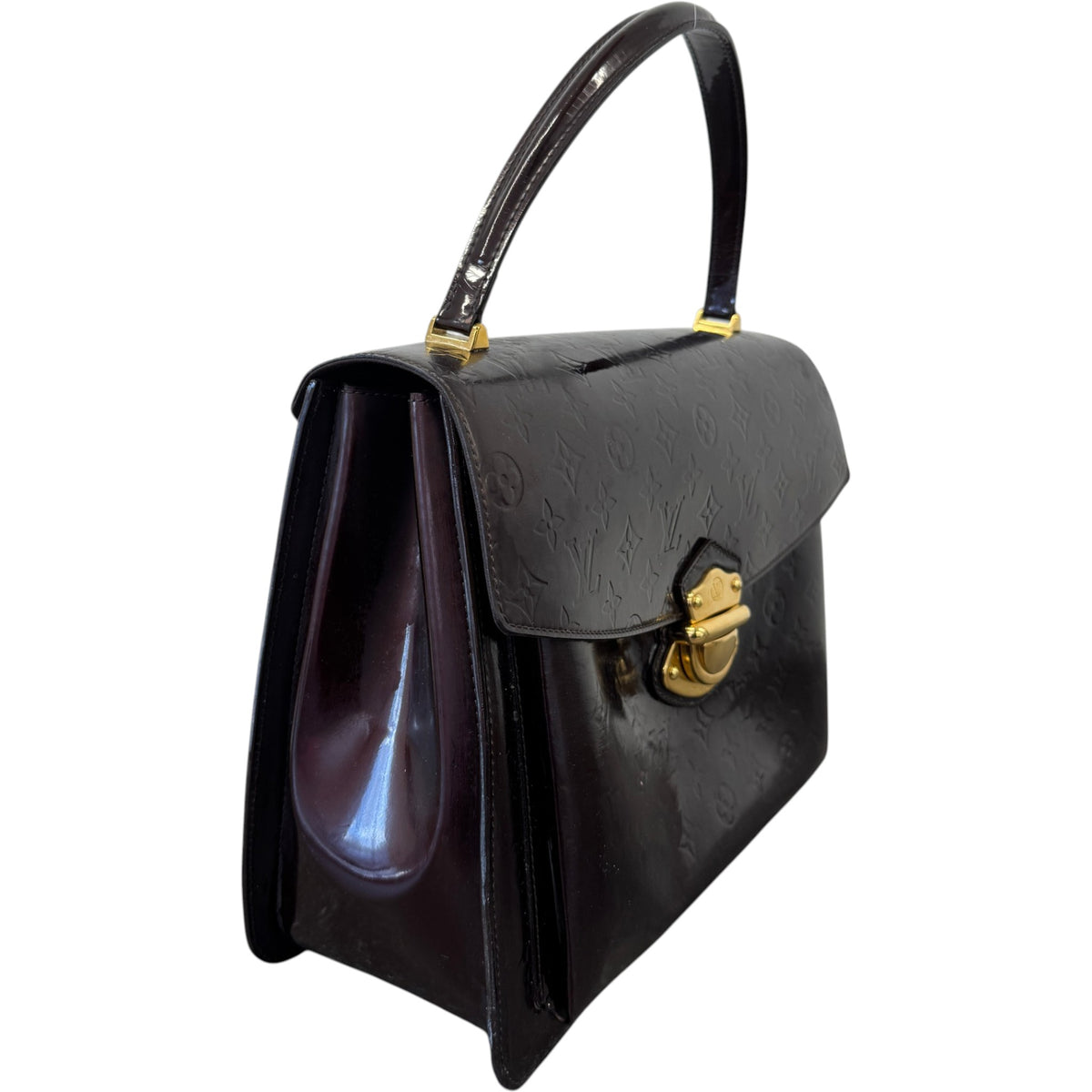 Women's Amarante Monogram Vernis Handbag Purple - Photo 4