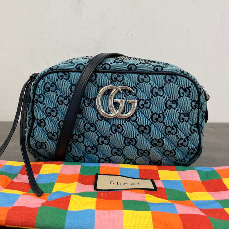 Women's Gg Marmont Camera Bag Blue
