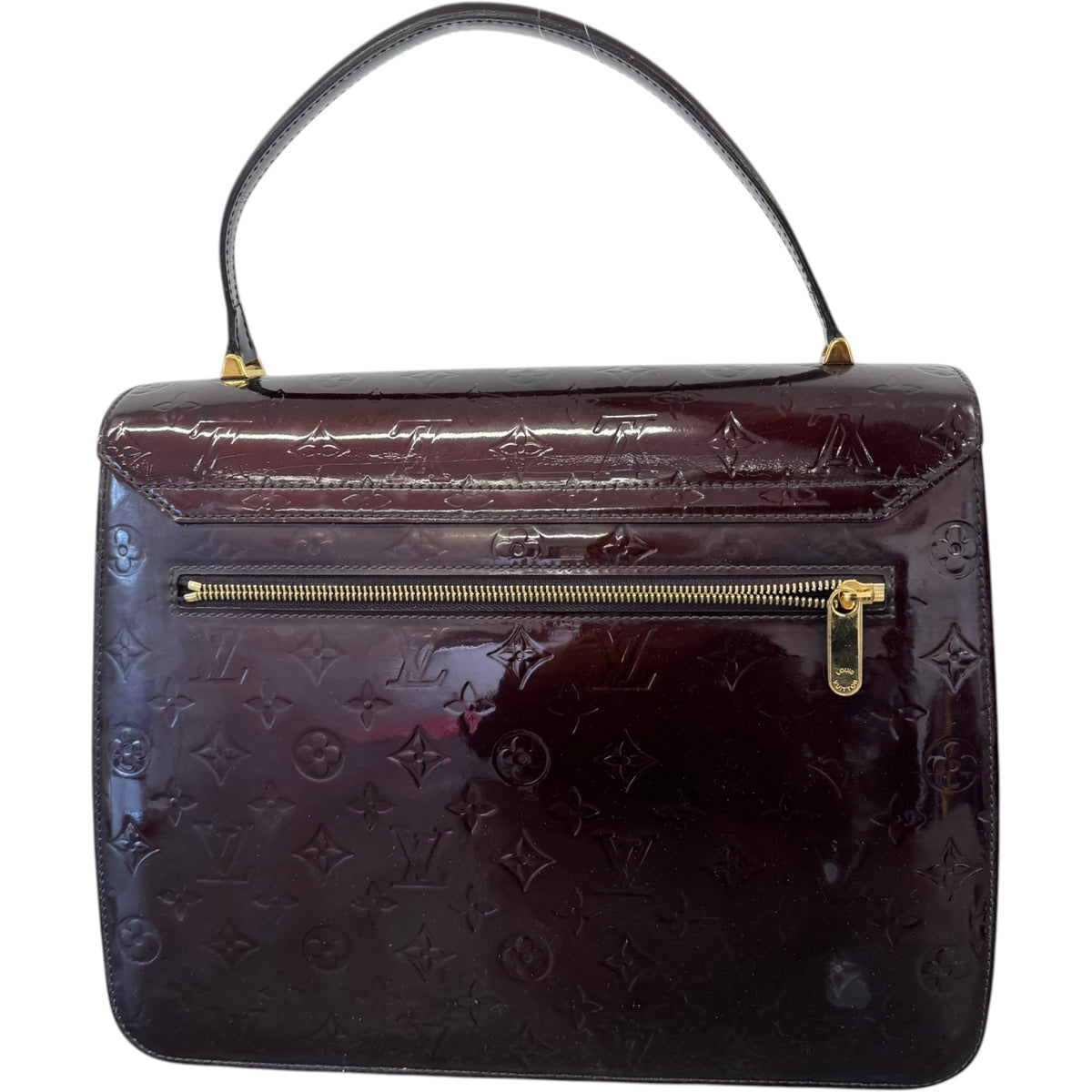 Women's Amarante Monogram Vernis Handbag Purple - Photo 3