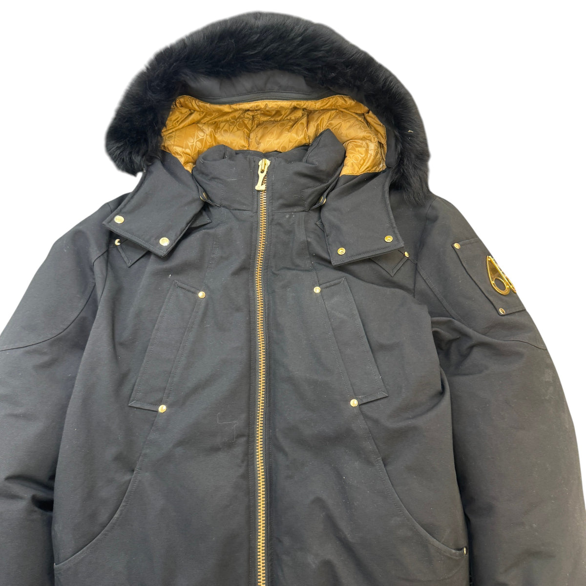 Men's Gold Series Ballistic Bomber Down Jacket Black Size L - Photo 3