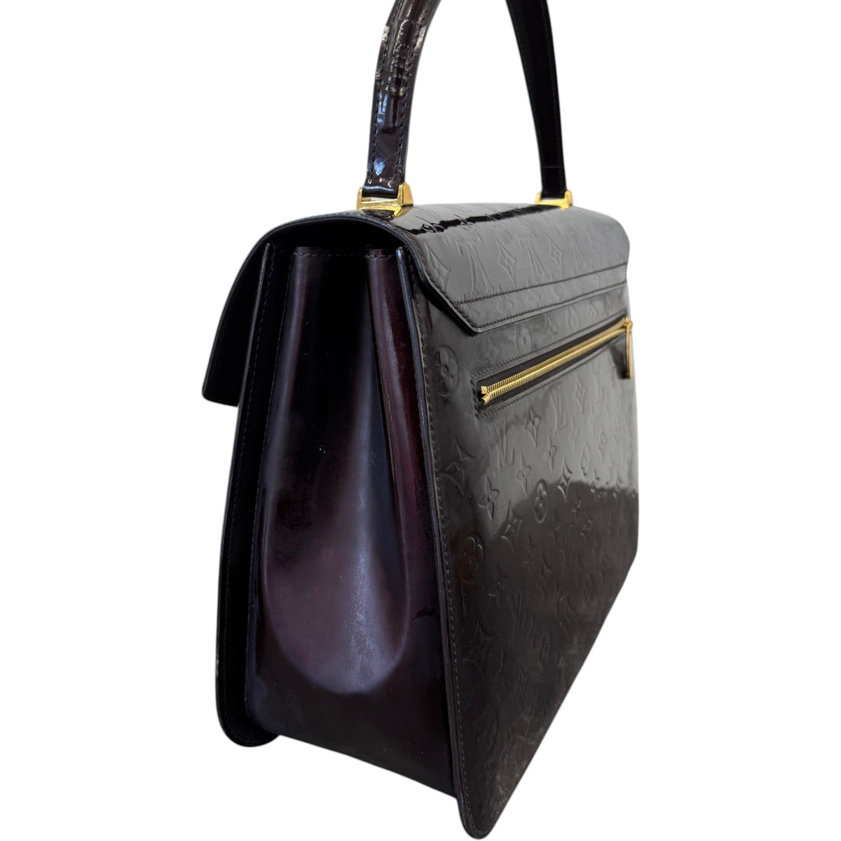 Women's Amarante Monogram Vernis Handbag Purple - Photo 6