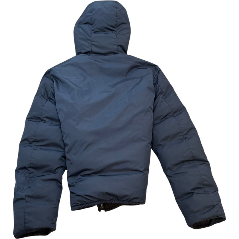 Men's Linear Rosa Reversible Down Jacket Navy Size L