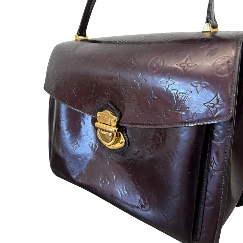 Women's Amarante Monogram Vernis Handbag Purple