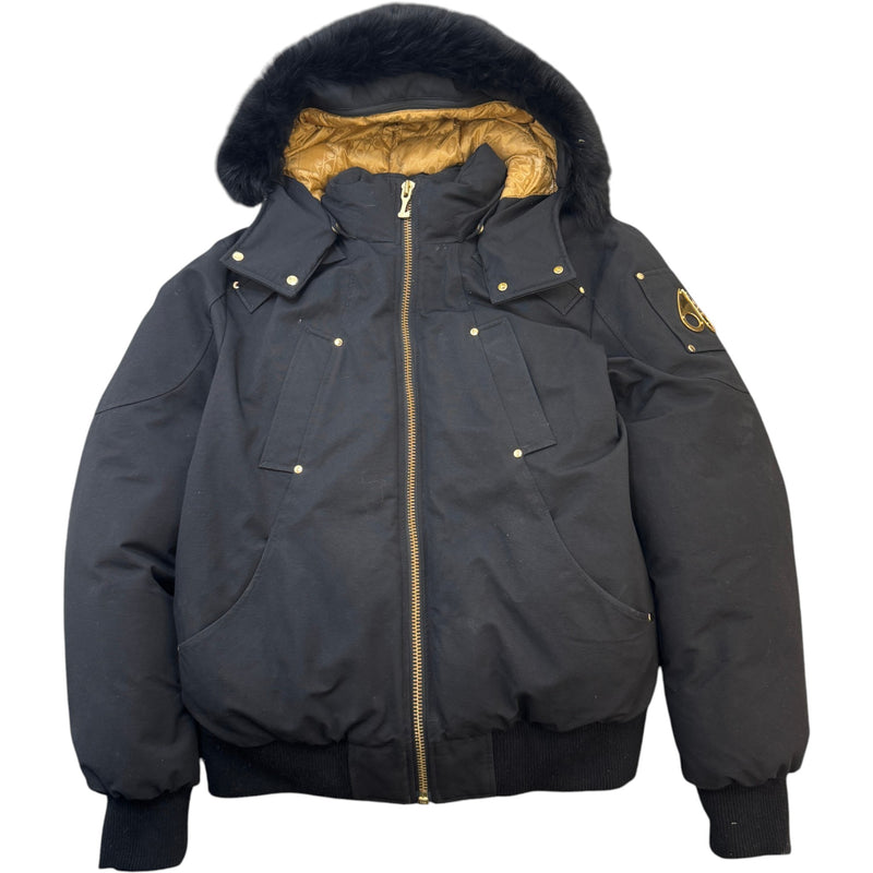 Men's Gold Series Ballistic Bomber Down Jacket Black Size L