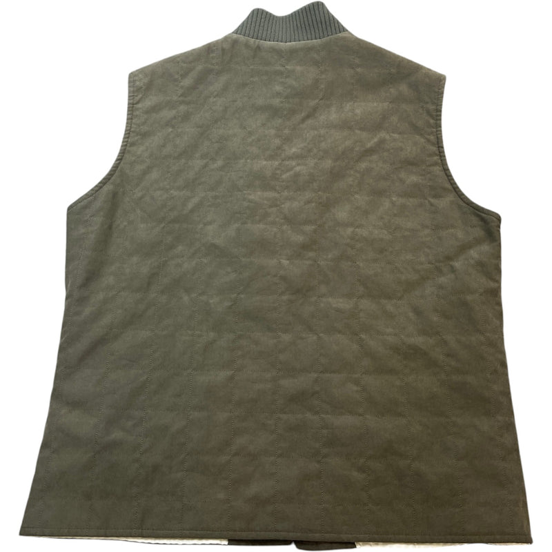 Men's Storm System Reversible Gilet Khaki Size L