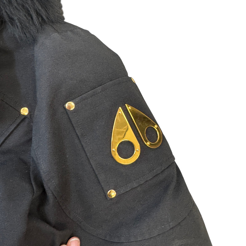 Men's Gold Series Ballistic Bomber Down Jacket Black Size L