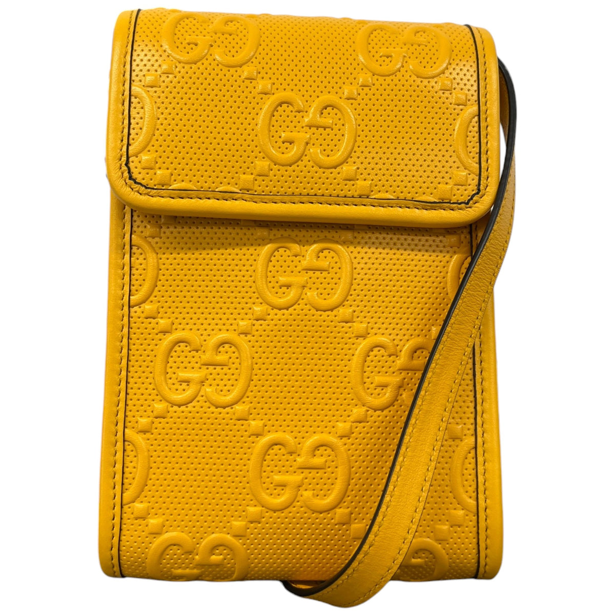 Women's GG Supreme Crossbody Bag Yellow - Photo 1