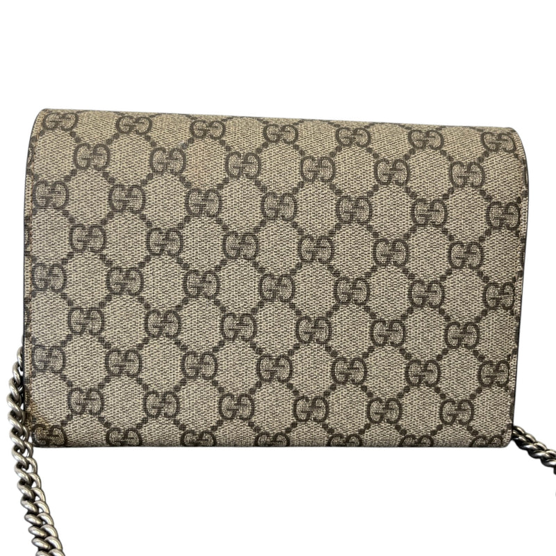 Women's Gg Supreme Dionysus Chain Wallet Bag Beige