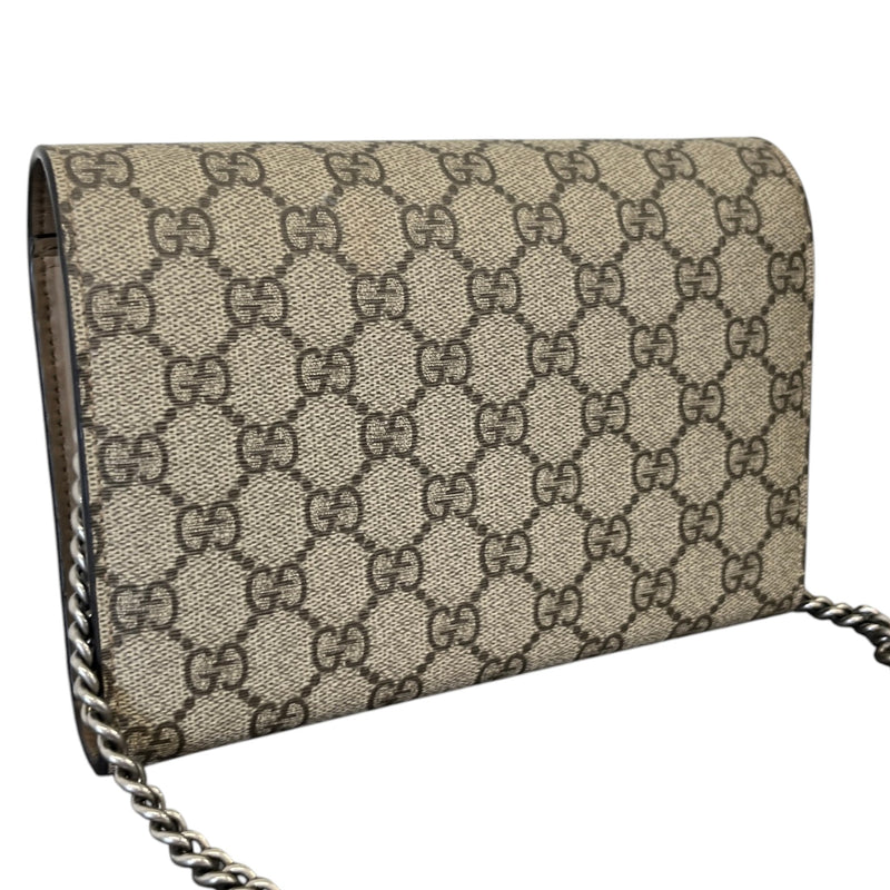 Women's Gg Supreme Dionysus Chain Wallet Bag Beige