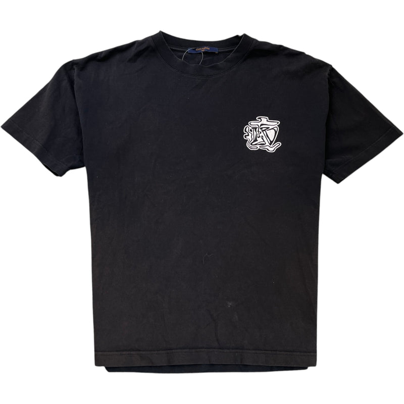 Men's Smoke Graphic T-Shirt Black Size M