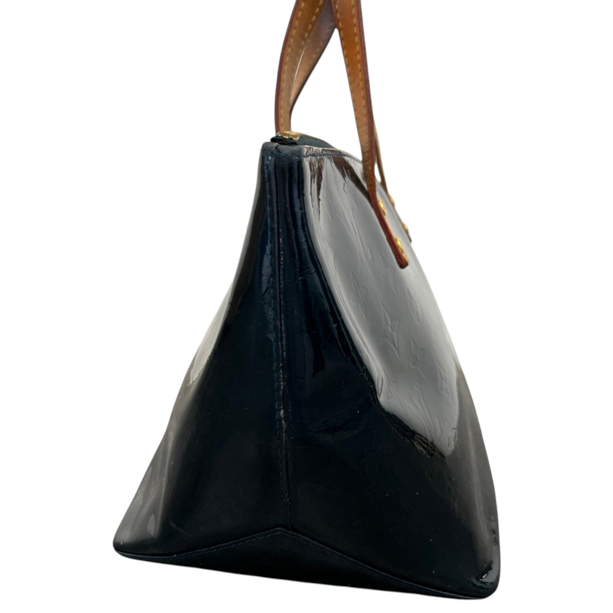 Women's Vernis Leather Bellevue PM Handbag Green - Photo 7
