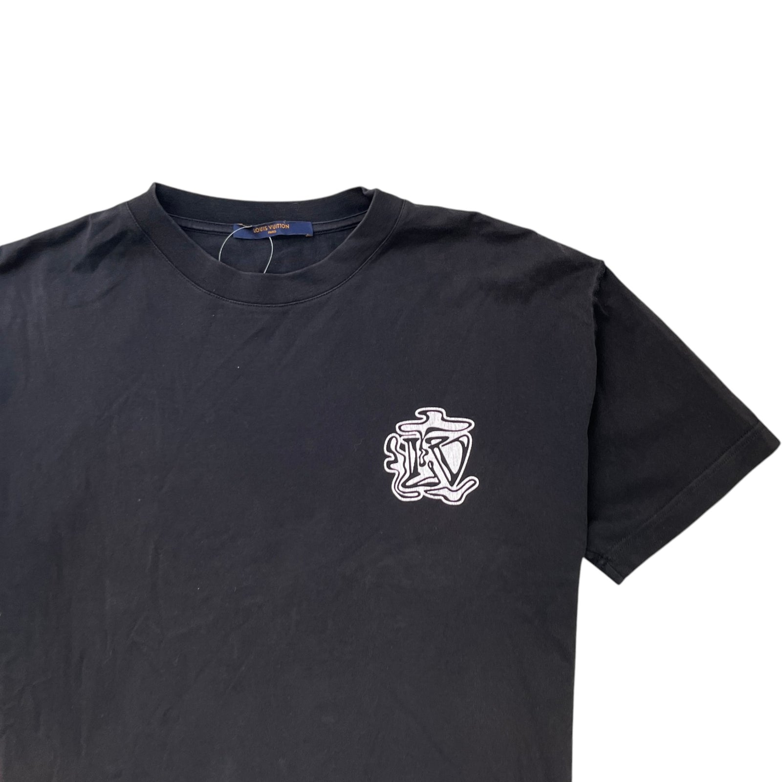 Men's Smoke Graphic T-Shirt Black Size M - Photo 5