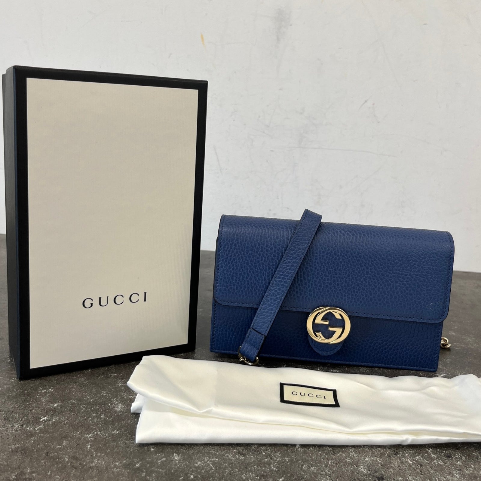 Women's Interlocking G Bag Blue - Photo 12