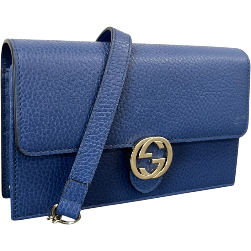 Women's Interlocking G Bag Blue