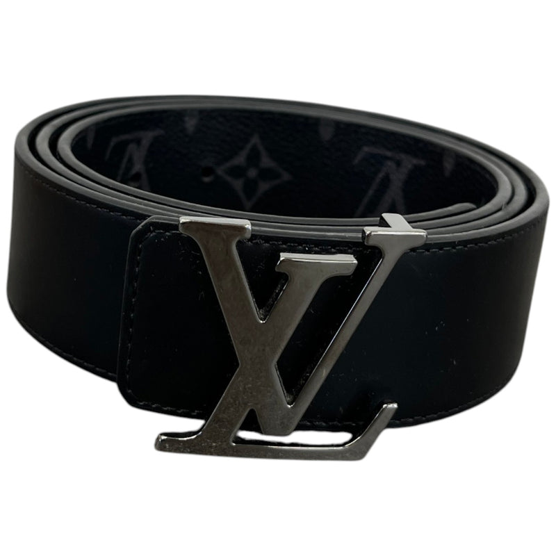 Men's LV Reversible Monogram Eclipse Belt Black Size 34"