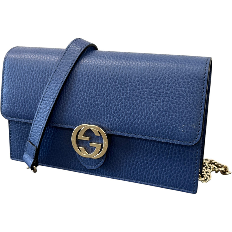Women's Interlocking G Bag Blue