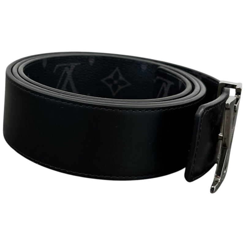 Men's LV Reversible Monogram Eclipse Belt Black Size 34"