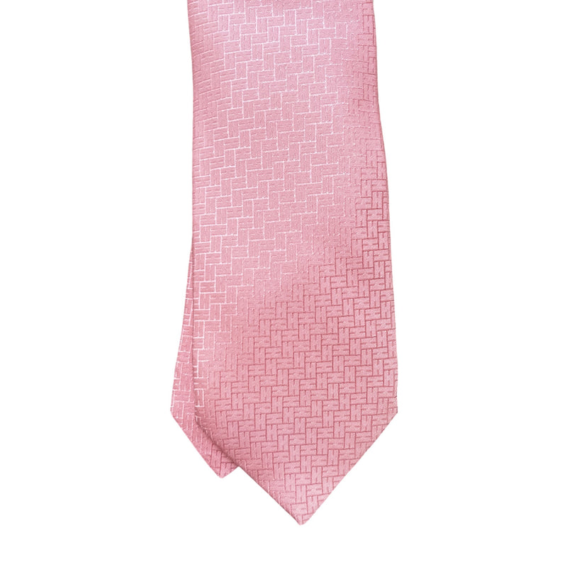Men's Faconnee H Bicolore Tie Pink
