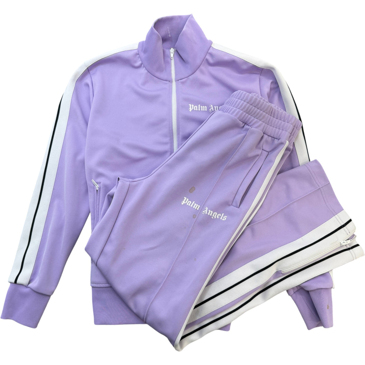 Men's Logo Print Full Tracksuit Purple Size XL - Photo 1