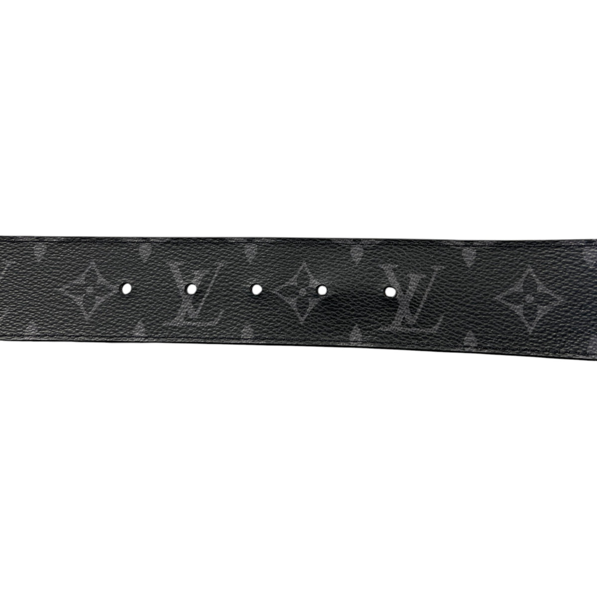 Men's LV Reversible Monogram Eclipse Belt Black Size 34" - Photo 4