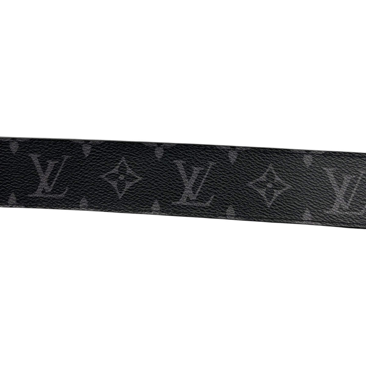Men's LV Reversible Monogram Eclipse Belt Black Size 34" - Photo 6