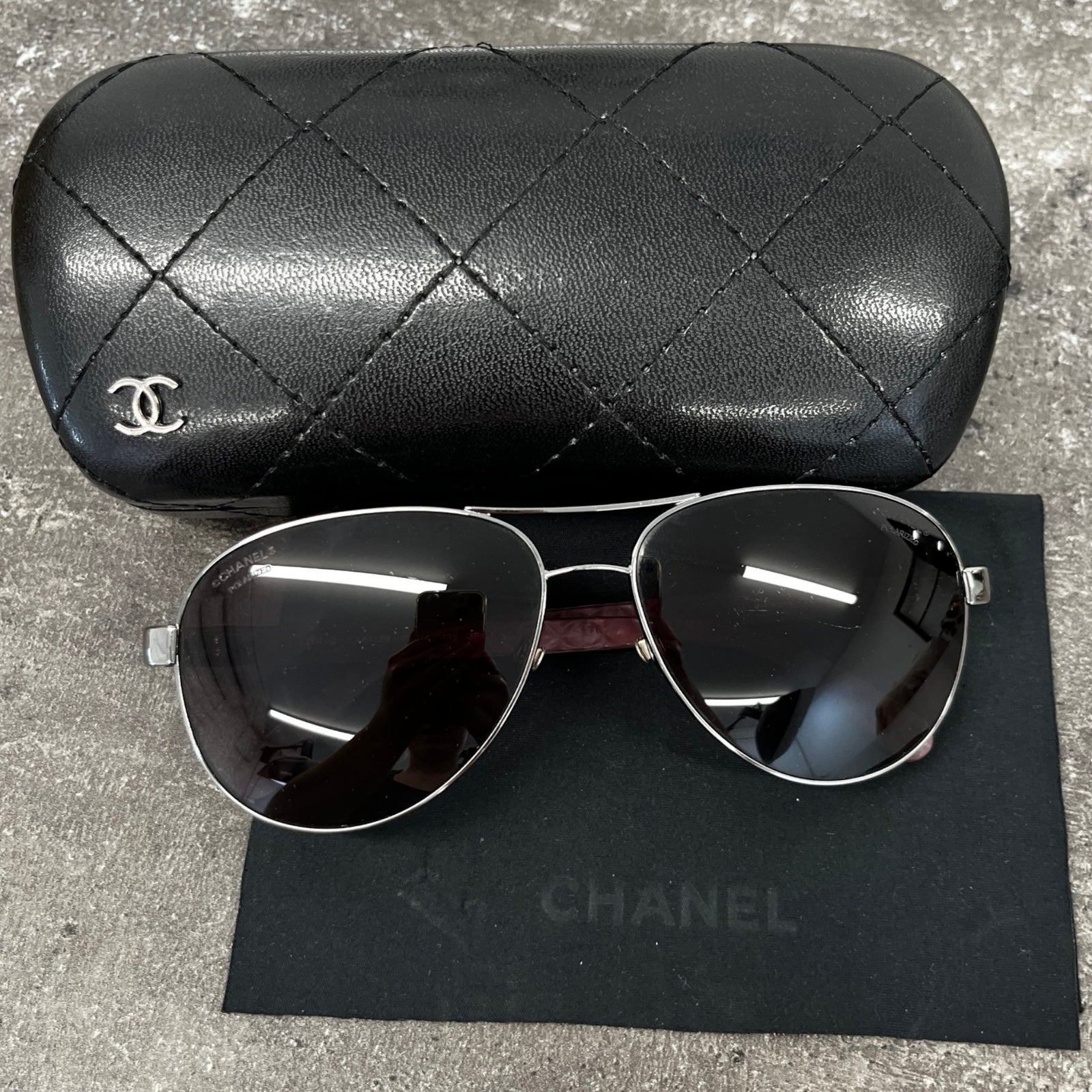 Women's Aviator 4204 Sunglasses Burgundy - Photo 9
