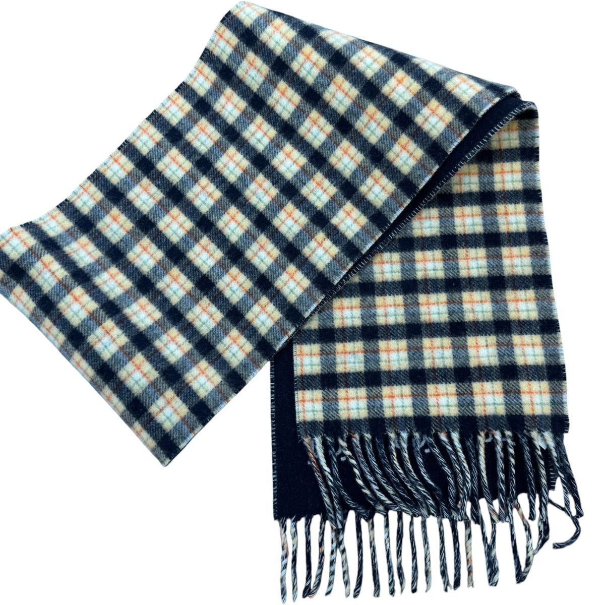 Women's GG Supreme Check Print Scarf Navy - Photo 7
