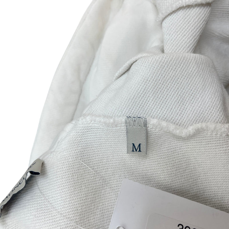 Men's Maglia Logo Patch Zip Up Hoodie White Size M
