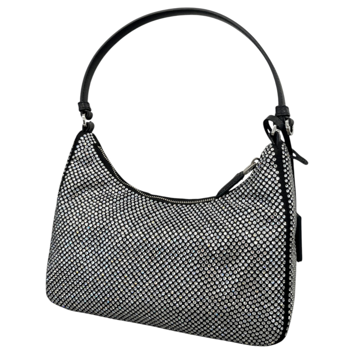 Women's Crystal Embellished Re-Edition 2005 Handbag Black - Photo 9