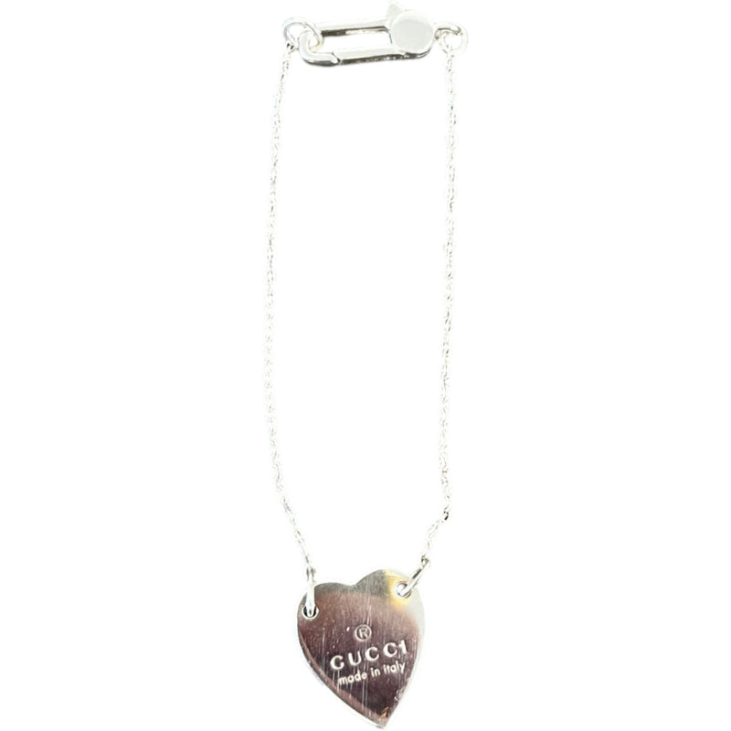 Women's Heart Trademark Bracelet Silver