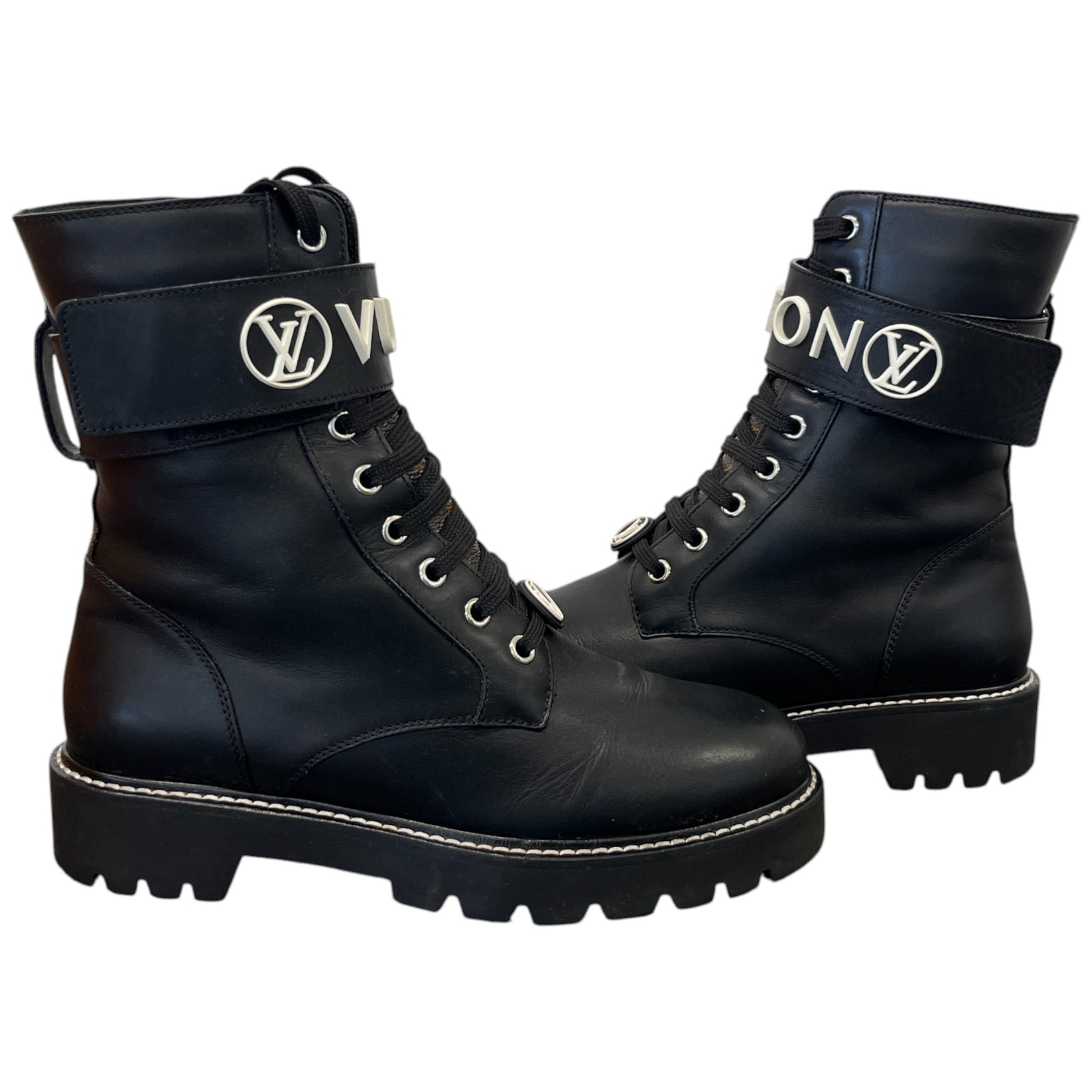 Women's Territory Flat Ranger Boots Black Size EU 37 / UK 4 - Photo 3