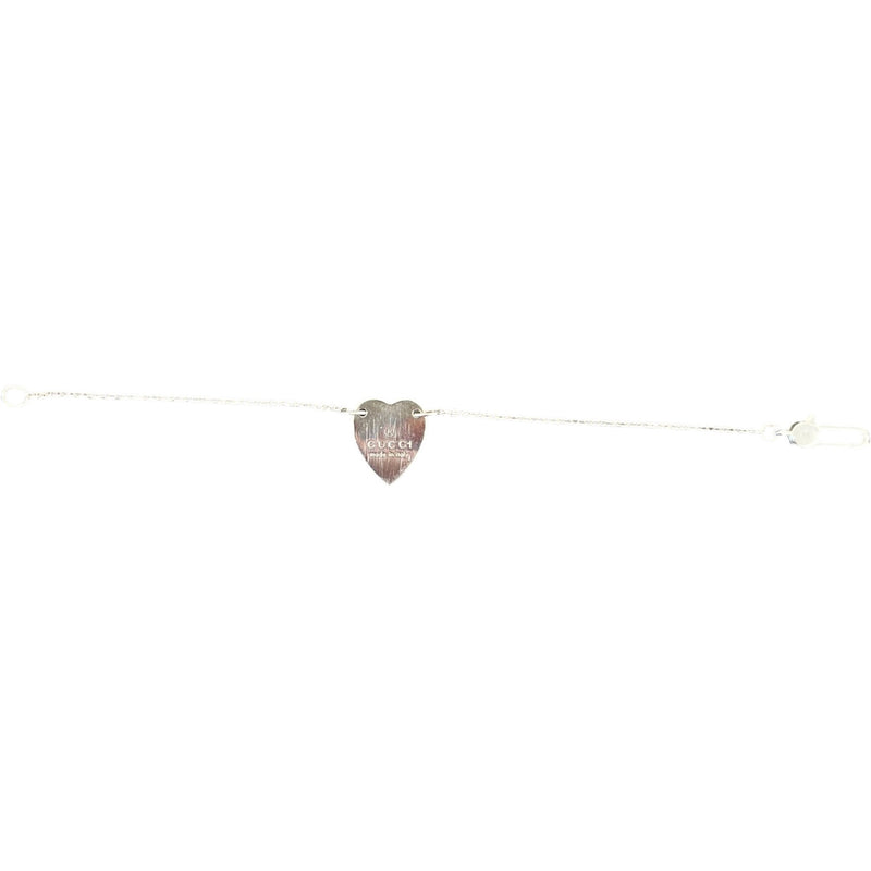 Women's Heart Trademark Bracelet Silver
