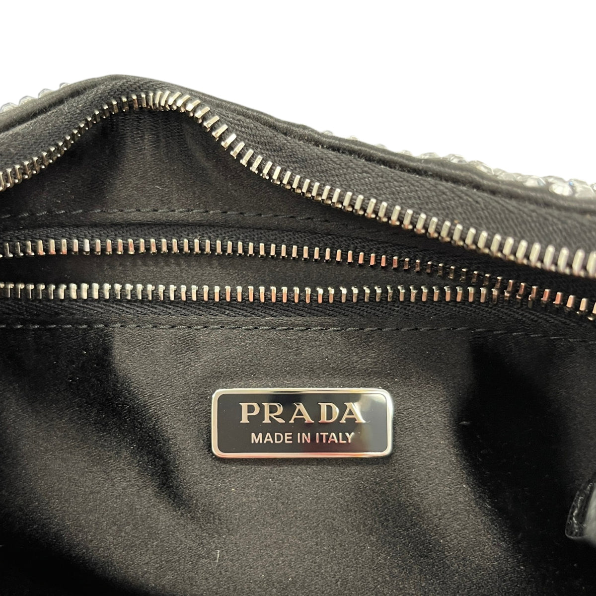 Women's Crystal Embellished Re-Edition 2005 Handbag Black - Photo 13