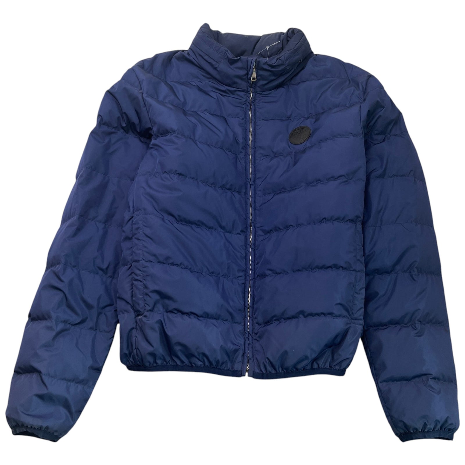 Men's Plaque Logo Down Jacket Blue Size 4XL - Photo 1