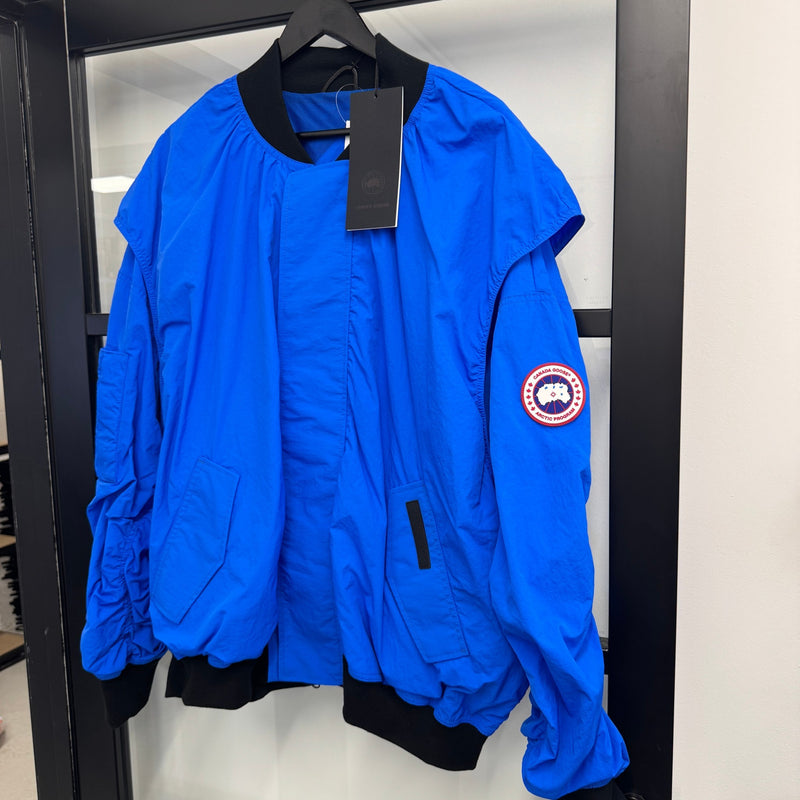 Men's x Angel Chen Baner Bomber Jacket Blue Size XL