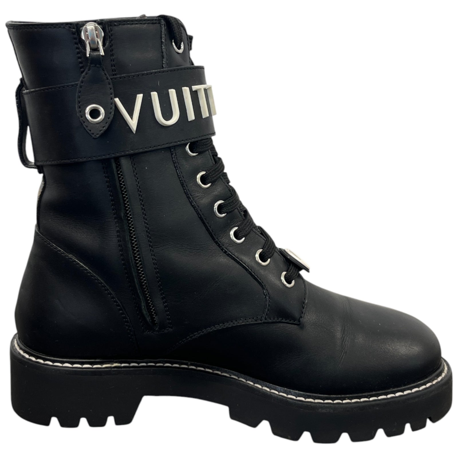 Women's Territory Flat Ranger Boots Black Size EU 37 / UK 4 - Photo 4