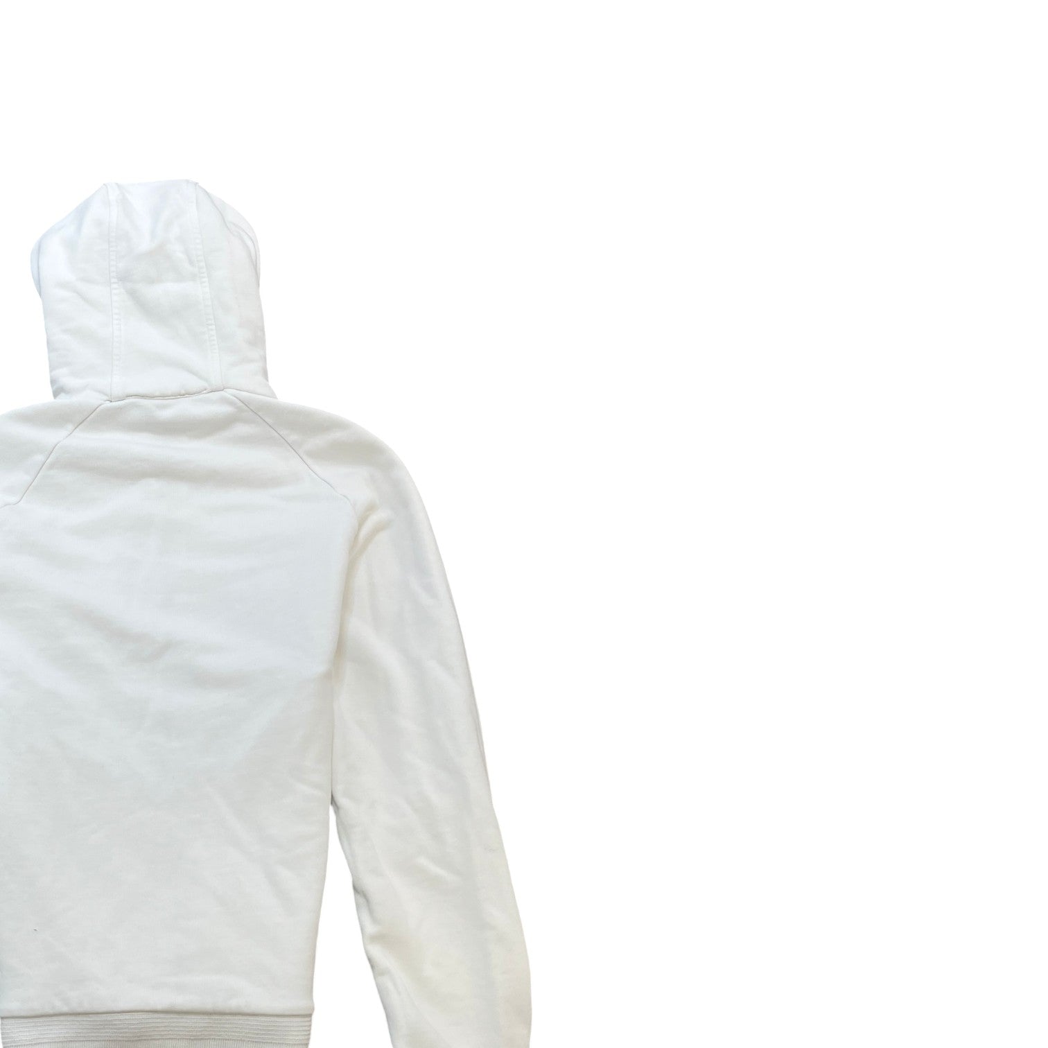 Men's Maglia Logo Patch Zip Up Hoodie White Size M - Photo 4