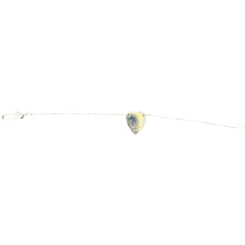 Women's Heart Trademark Bracelet Silver