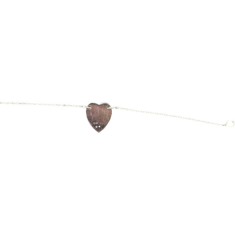 Women's Heart Trademark Bracelet Silver